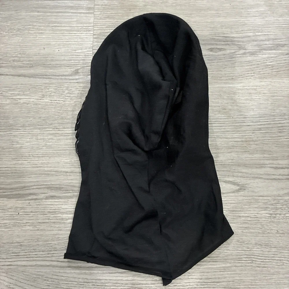 Golden Pirate Skeleton Skull Mask With Black Cloth Head Cover